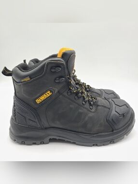 B31 DEWALT Hadley Steel Toe Waterproof Work Boot Blk Leather DXWP10051 Mens 9.5X